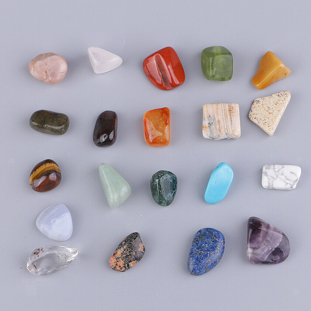 20pc/set Natural Minerals Specimen Ore for Children Kids Classroom Teaching