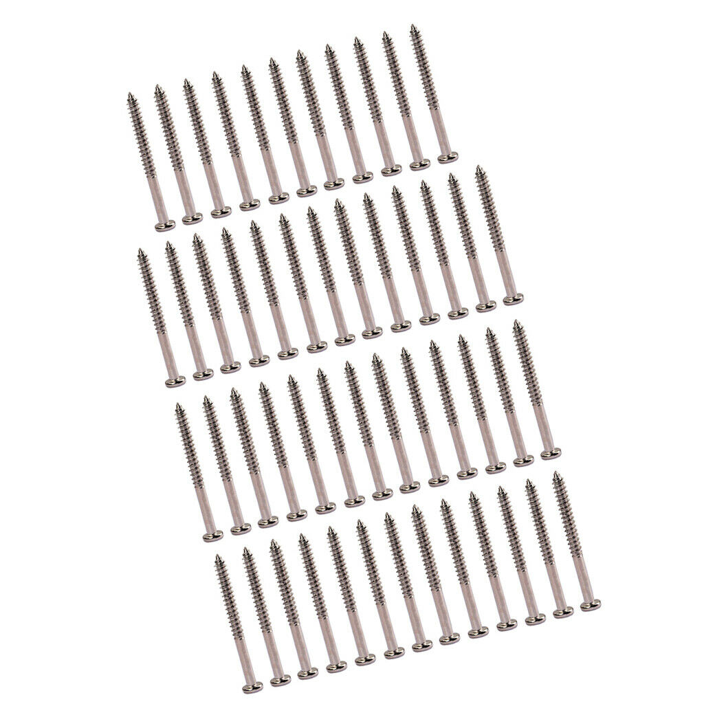 50PCS Bass Guitar Pickup Screws for P90 Pickup Replacements 1.36x0.11inch