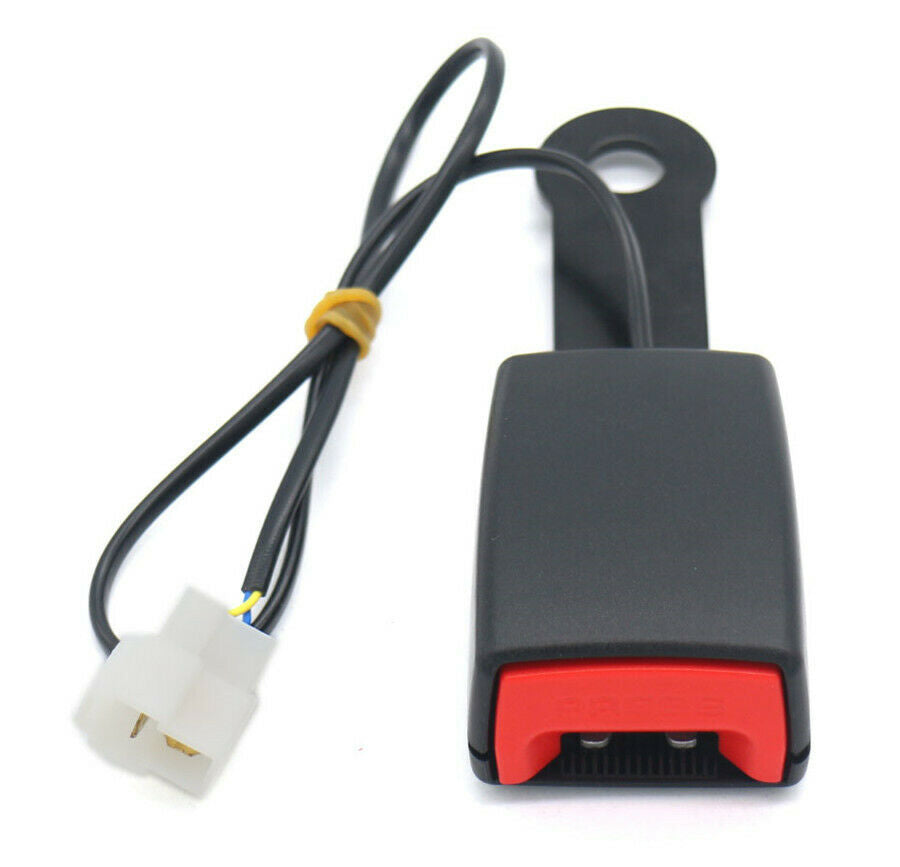 130MM 13mm Camlock Car Front Seat Belt Buckle Padding Socket Plug Connecto+Cable