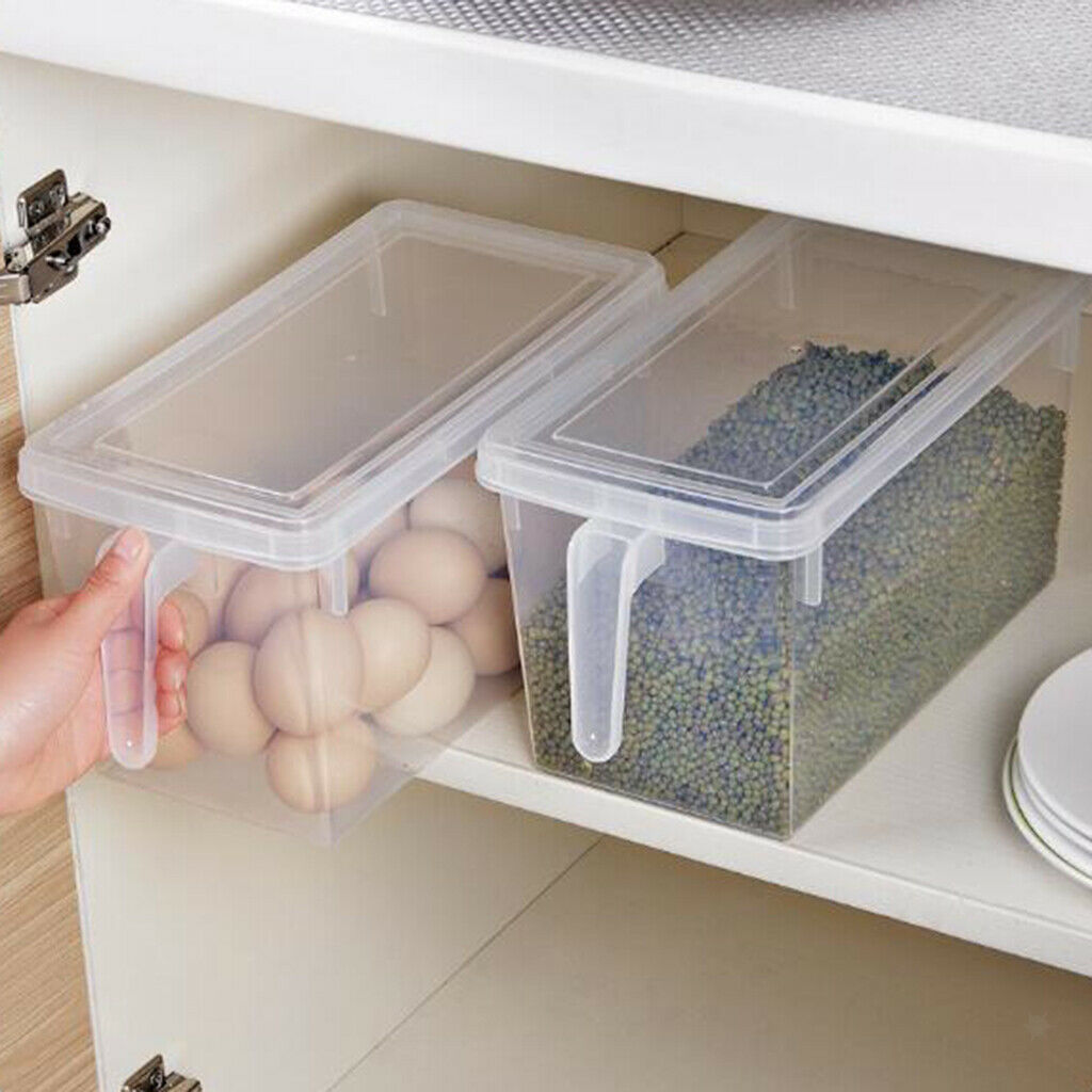 Plastic Refrigerator Storage Box Food Container Kitchen Fridge Organiser Fresh