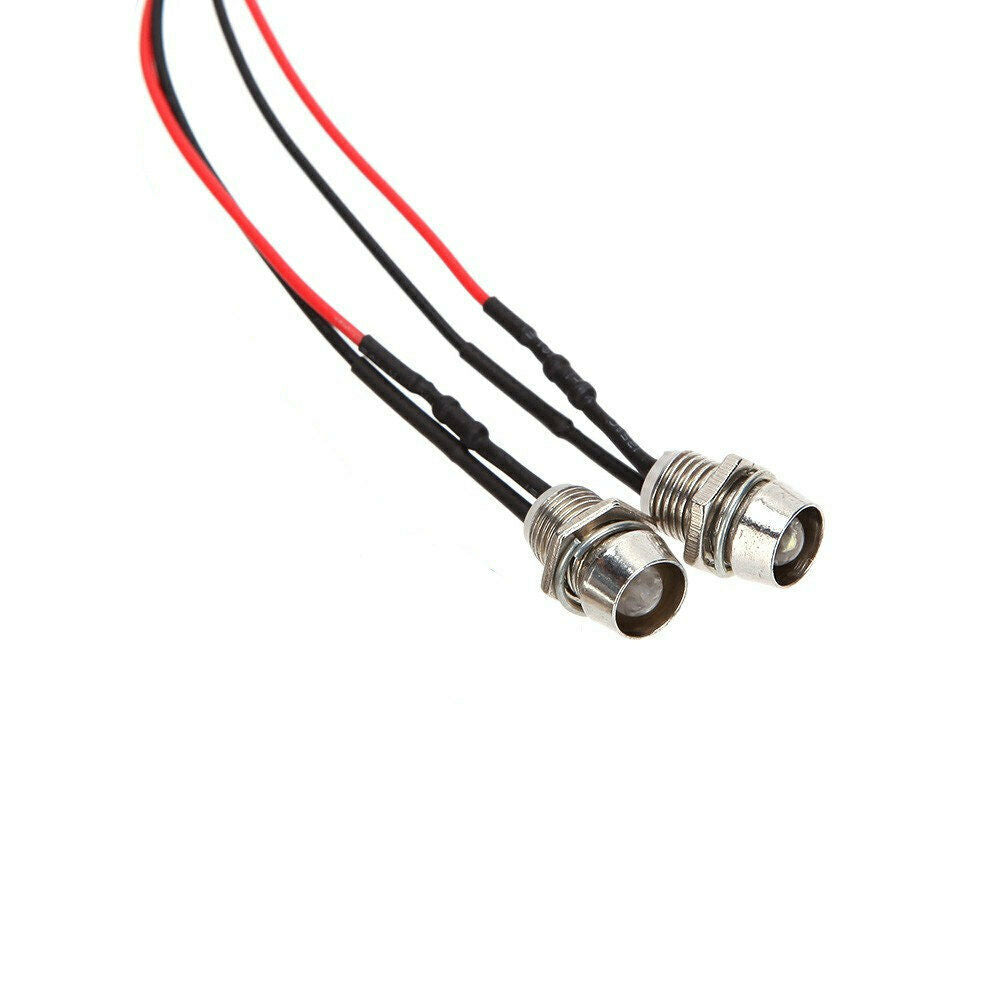 1:10 Front Bumper Bull Bar with 2 LED HeadLights for 1/10 Axial SCX10 RC Car