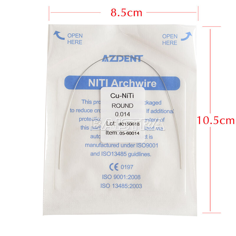 50 Bags Dental Orthodontic Arch Wires Cu-NiTi Copper Round 014" CA Ovoid