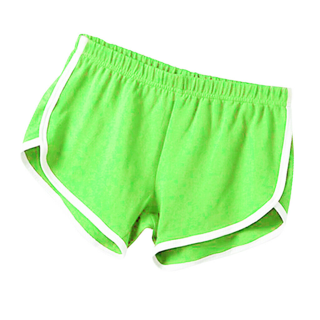 Womens Athletic Yoga Running Workout Shorts Sports Pants XL Green