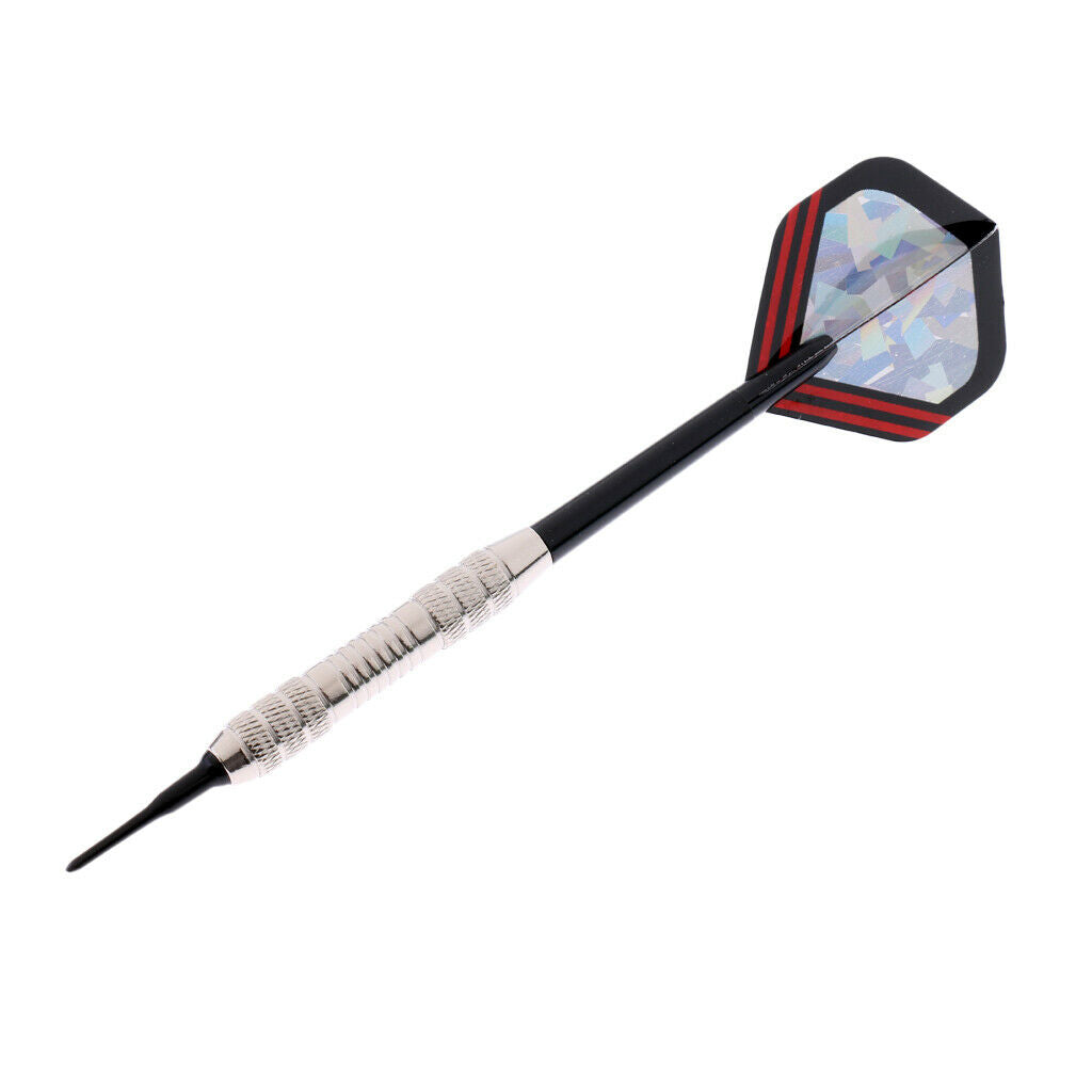 3 Pieces Professional Soft Tip Darts Electronic Darts Iron Barrels Red