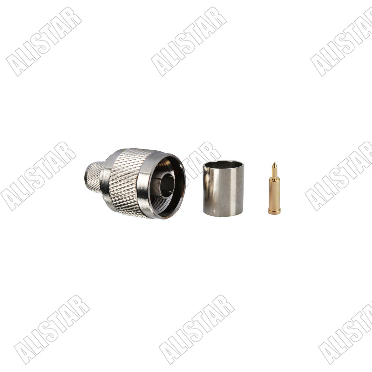 10x N Type Crimp Male Plug Connector Solder For RG8 RG214 RG213 LMR400 Cable New