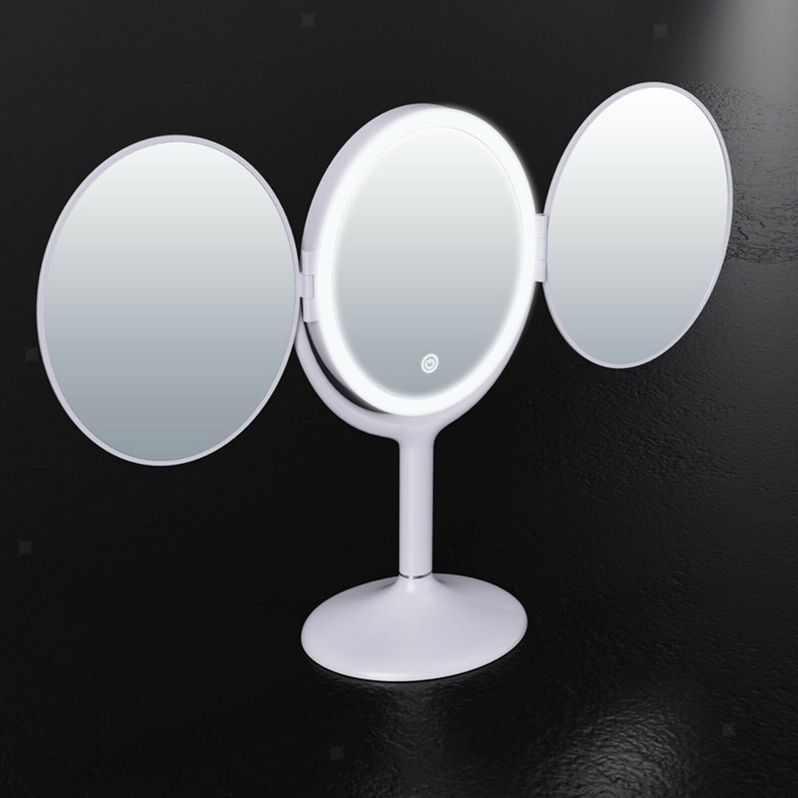 Vanity Mirror Makeup Trifold Mirror with Lights 3 Color 1X/2X Magnification