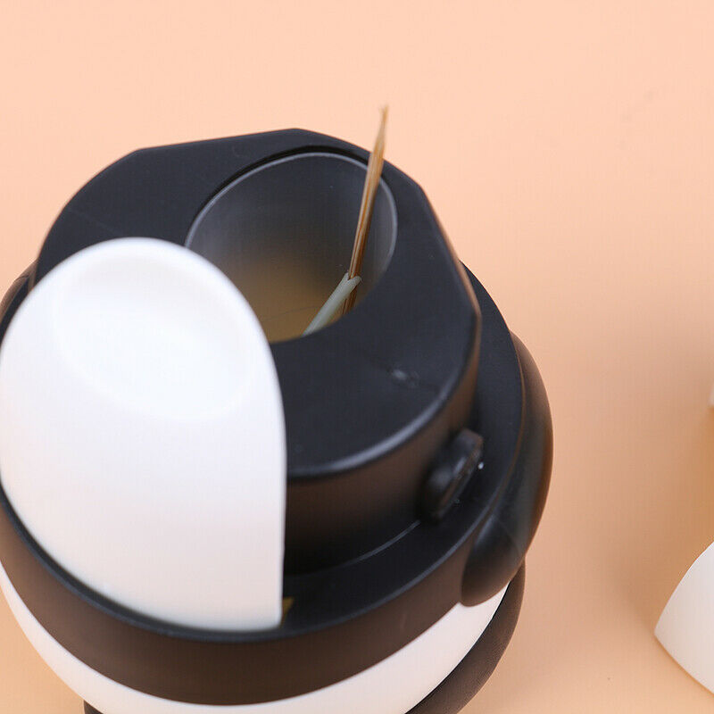 Automatic Toothpick Holder Box Panda Toothpick Dispenser Hand Press Container SJ