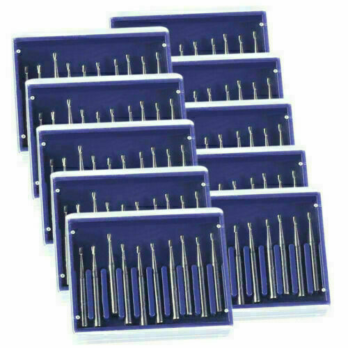 10 Boxes Dental Turbine Handpiece Burs High Speed Carbide Tungsten FG330