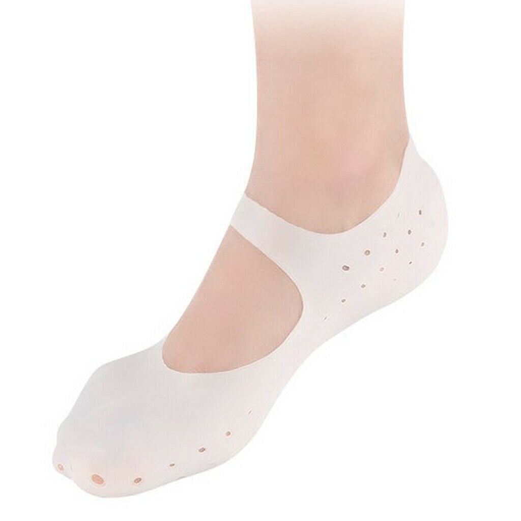 Anti silicone gel moisture socks skin care protection for chapped feet L