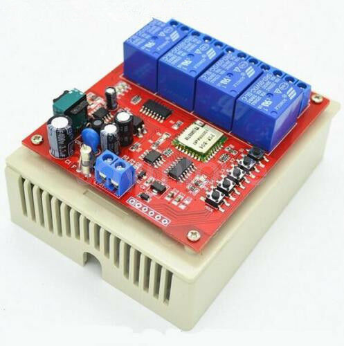 New 4CH WiFi Wireless Remote Control Switch 110V 220VAC Smart Home Automation