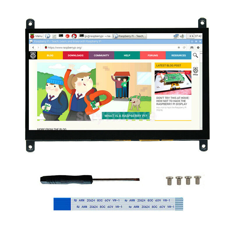 7 Inch TFT Capacitive Touch Screen 800x480 DSI Connector for Raspberry Pi 4 3B+