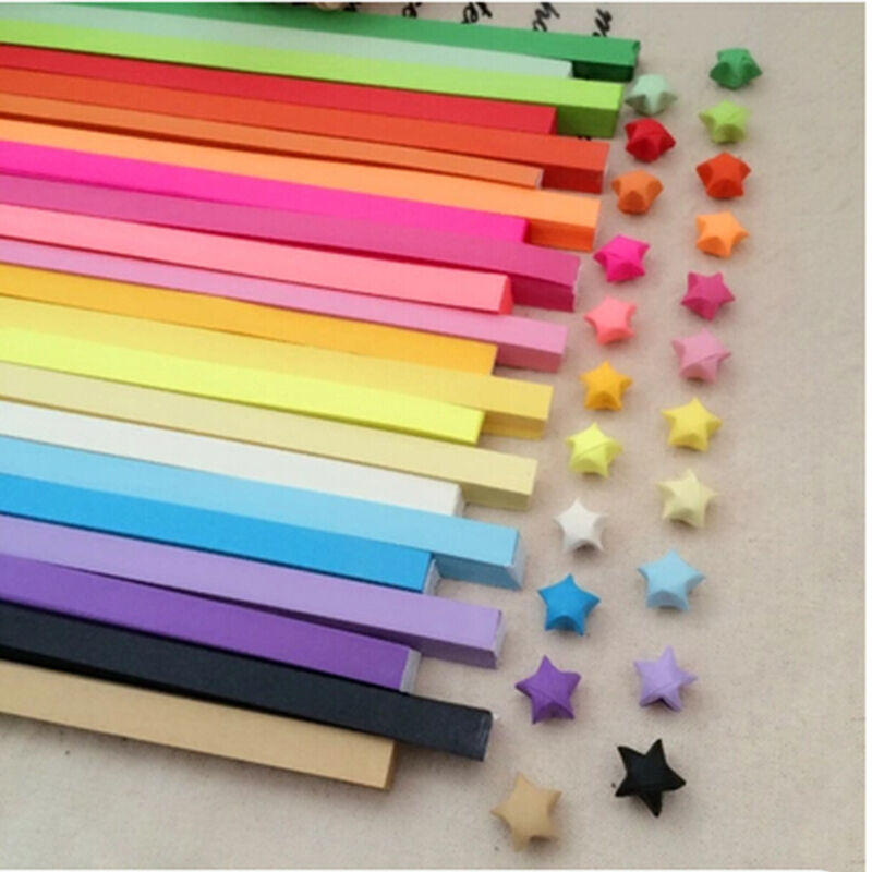 2 Bags 160X Origami Lucky Star Paper Strips Folding Paper Ribbons Colorfu.l8