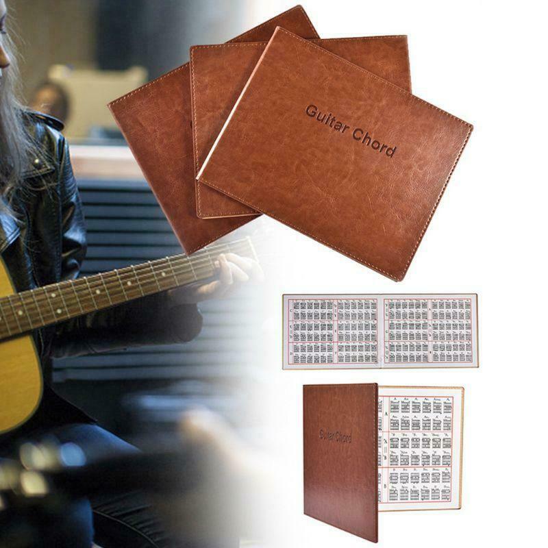 Guitar Chord Book PU Leather 6 String Tablature Guitarra Finger Exercise Sheet
