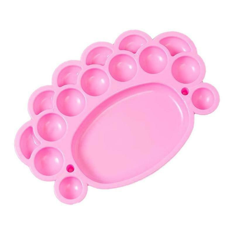 Large Footprint Colorful Paint Tray with 16 Different Wells Ideal for Artists