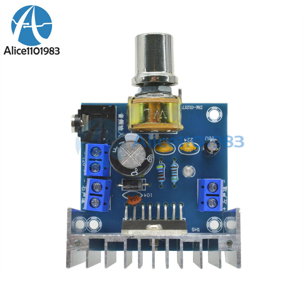 AC/DC 12V TDA7297 2x15W Digital Audio Amplifier Kit Dual-Channel Module for DIY