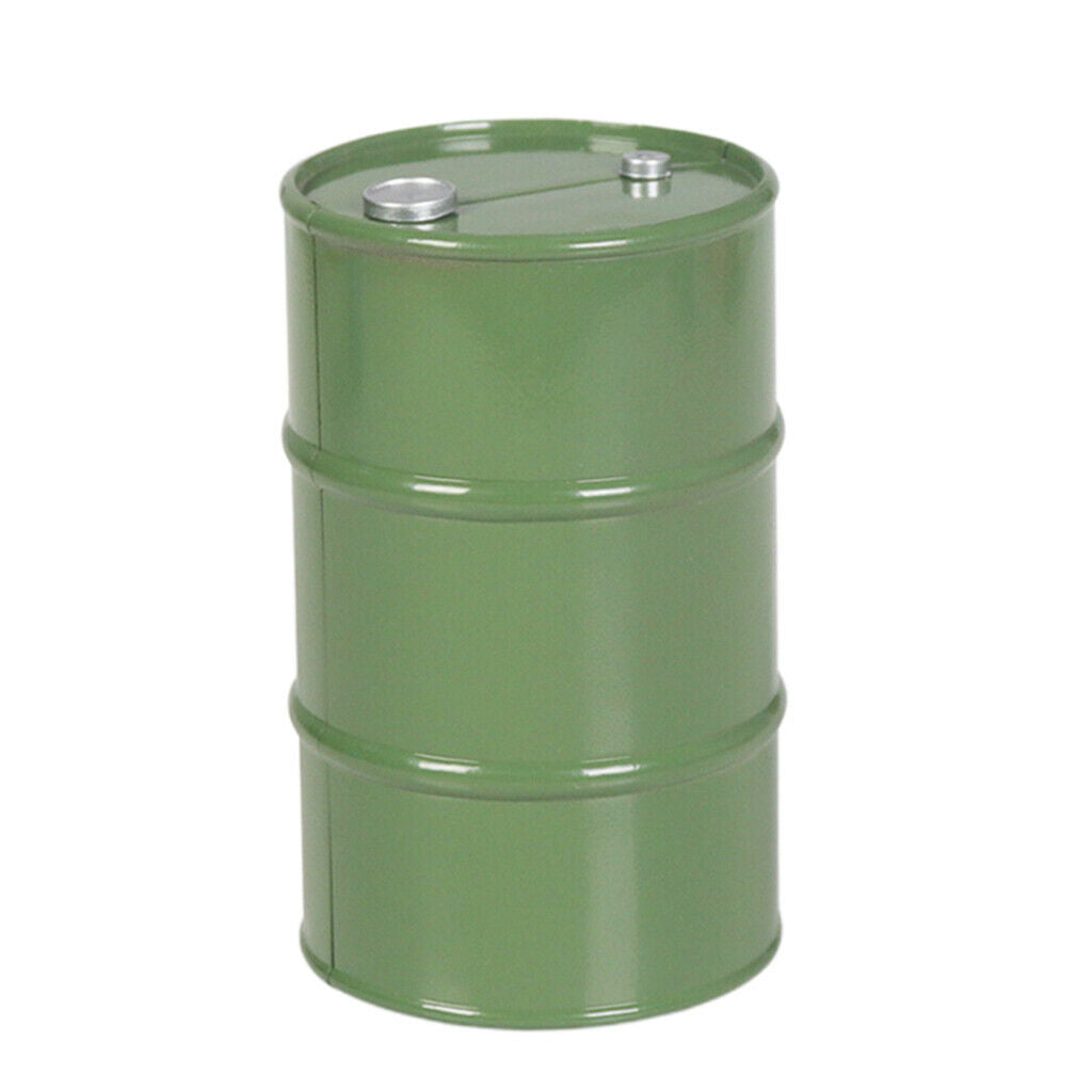 2 Pieces RC Oil Drum for Axial SCX10 90046 90047 CC01 Spare Parts Green