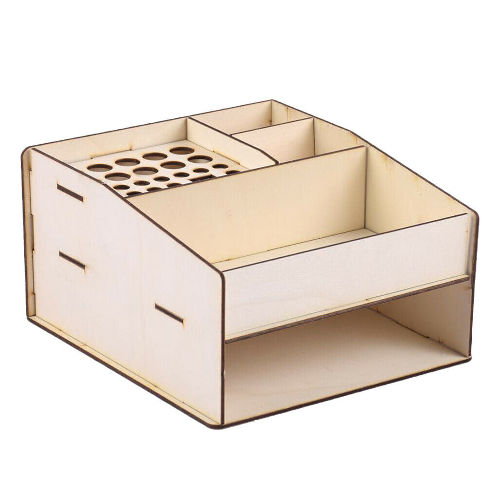 Wooden Paint Pigment Ink Bottle Moduler Tool Holder Stand Organizer Shelf