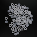 Plastic Hinged Cover Screw Caps Fold Over To Fit Size 6g or 8g Gauge 50Pcs White