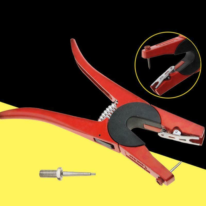 Livestock Cattle Pig Ear Tag Clamp Applicator Rabbit Sheep Ear Mark Pliers and