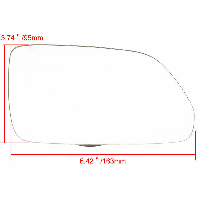 Right Side Door Wing Mirror Glass Heated White RH Fits Volkswagen Polo 2005-2010