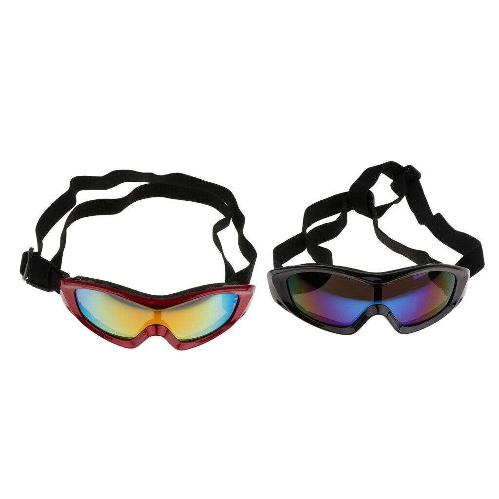 Pack of 2 Windproof Anti-UV Dogs Sunglasses Dogs Sunglasses For Medium Dog