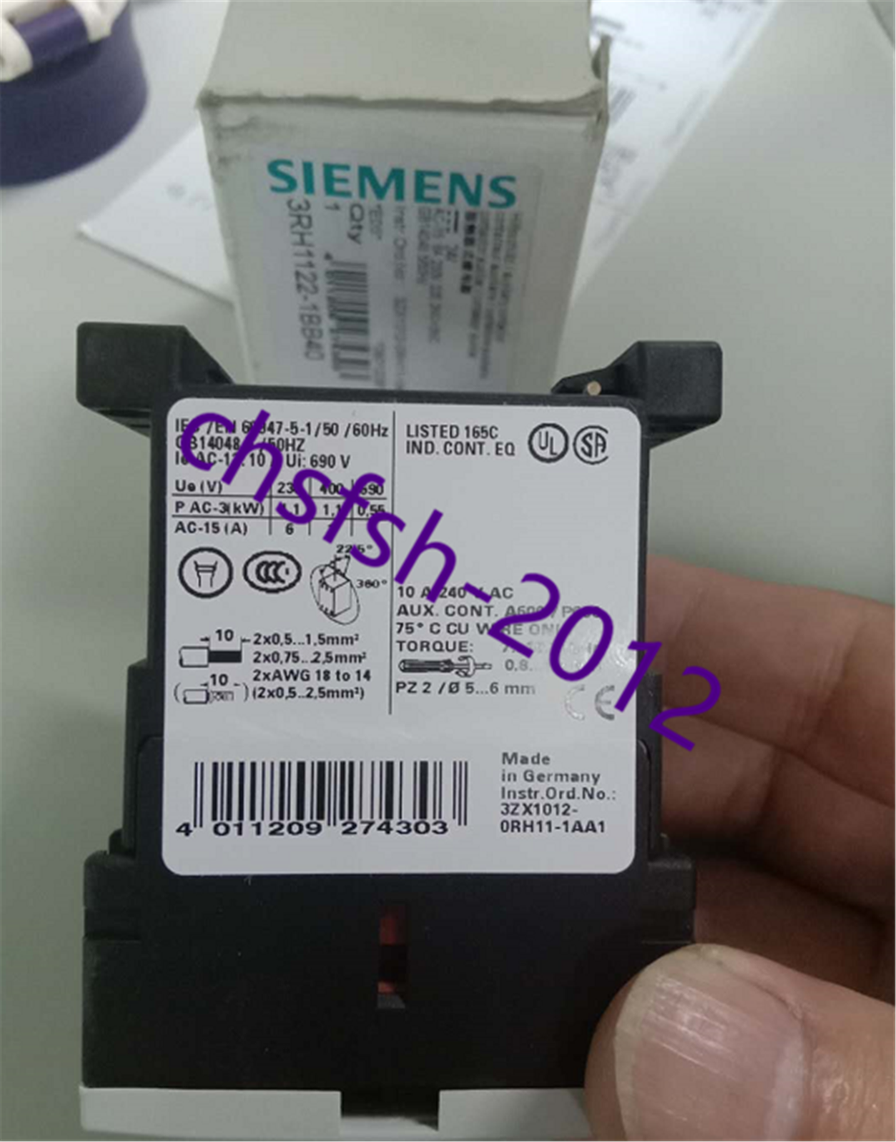 1 pcs New  Siemens 3ZX1012.ORH11-1AA1 Contactor