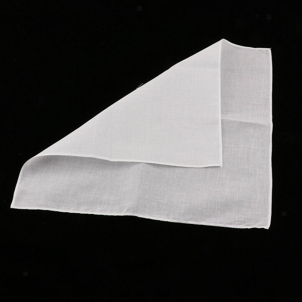 22x Plaid Washable Cotton Men's Handkerchiefs Wedding Hanky Set 11''/16''