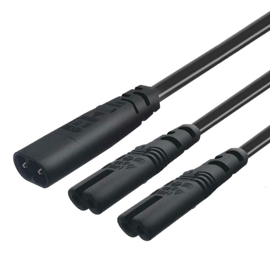 IEC320-C8 To 2x C7 Power Adapter Cord Male To Female PDU/UPS Server