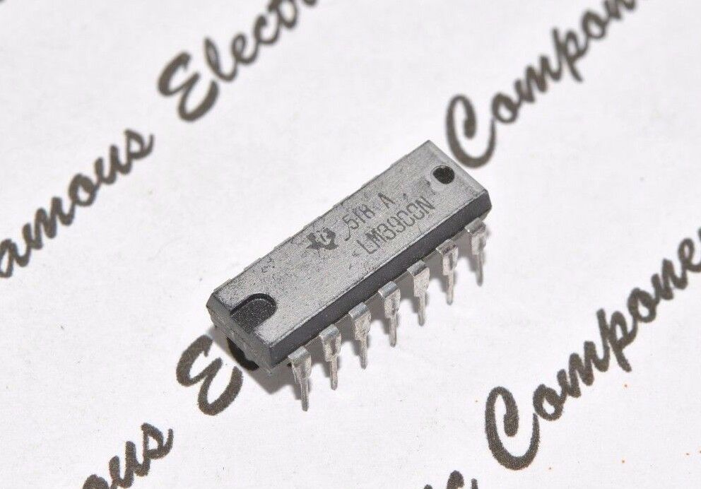 1pcs - TI LM3900N DIP-14 IC - NOS Op Amp Quad High Gain Integrated Circuit