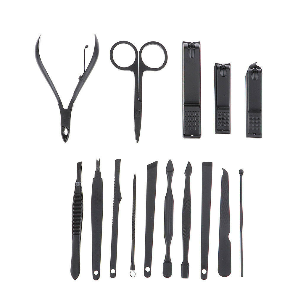 15x Professional Manicure Pedicure Kit Nail Clippers Cutters Grooming Kit 03