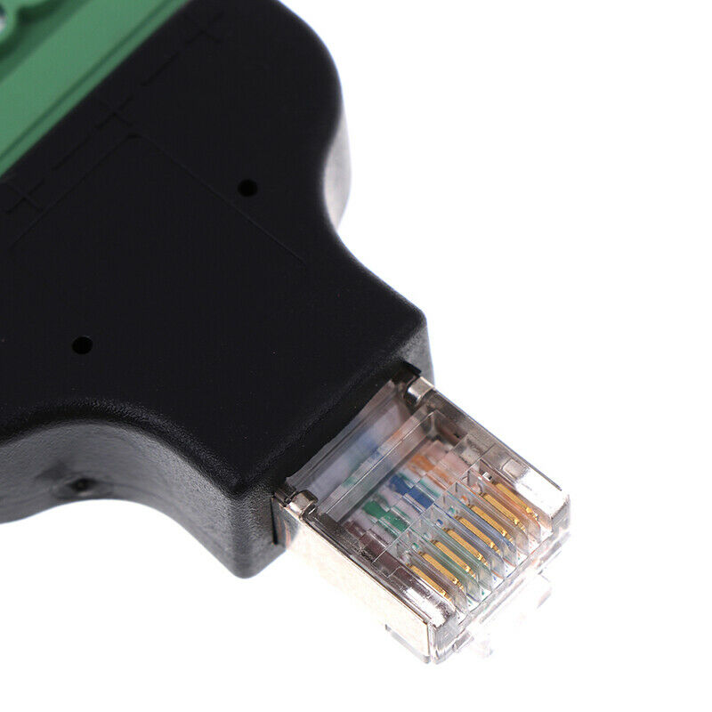 8P8C RJ45 Ethernet Male to 8 Pin AV Terminal Screw Adapter Converter For  Px Lt