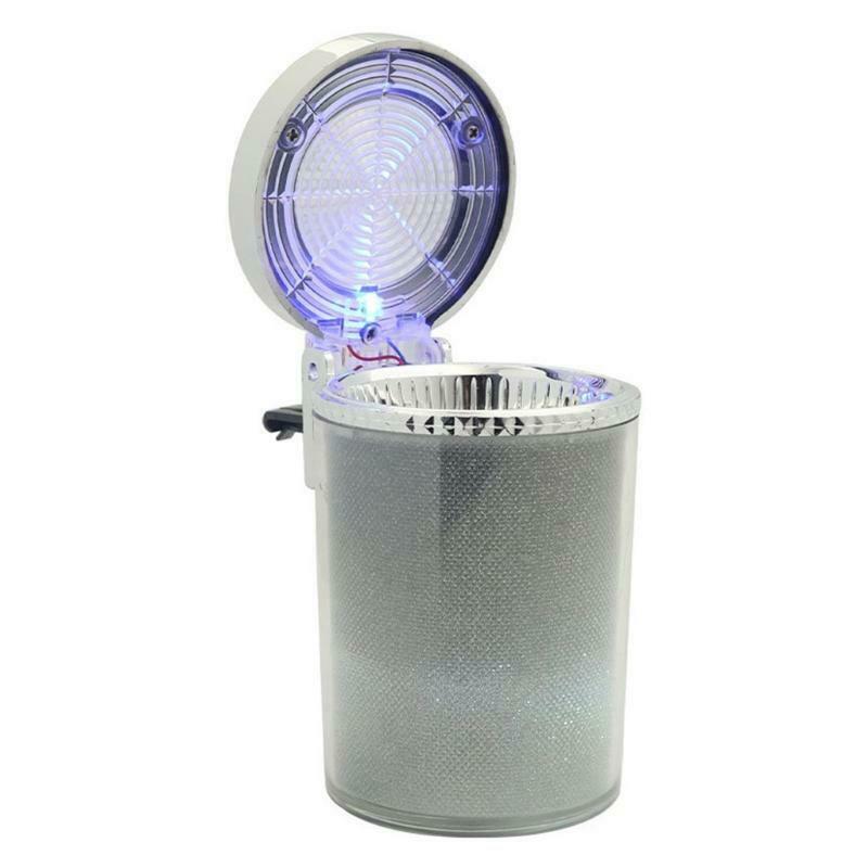 Creative LED Luminous Color Light Ashtray with Lid Simple Design Decorative Tray