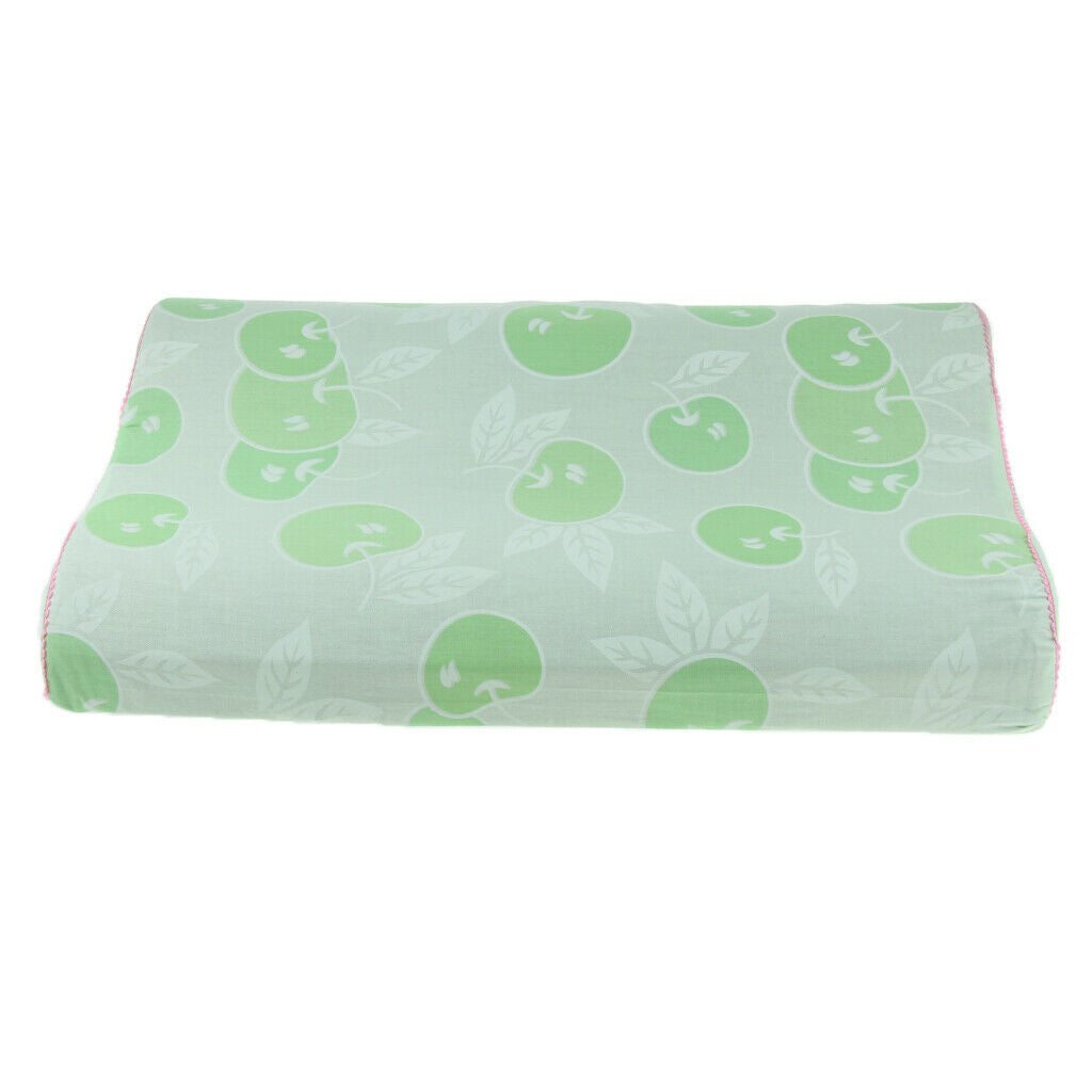 Wave Cervical Pillow Neck Support Cushion Massage Bolster for Sleeping Green