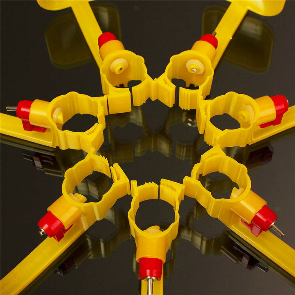 20xAutomatic Poultry Water Drinking Cup Feeder Yellow for Bird Chick Quail