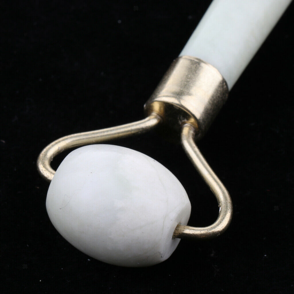 1 Piece Natural Jade Stone Facial  Roller Massager for Men Women Kids Care