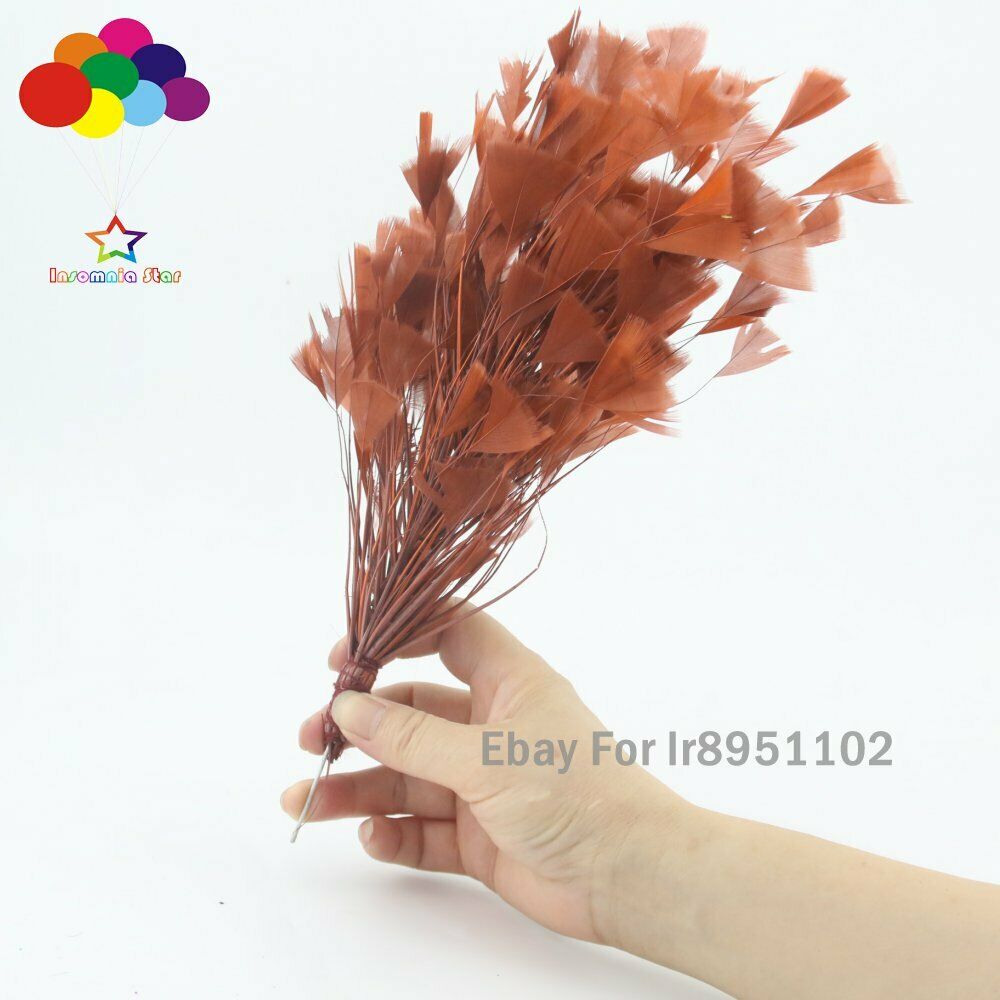 Coffee 1 Pcs 30 CM Turkey Feathers for DIY Jewelry Wedding Party Decor Crafts