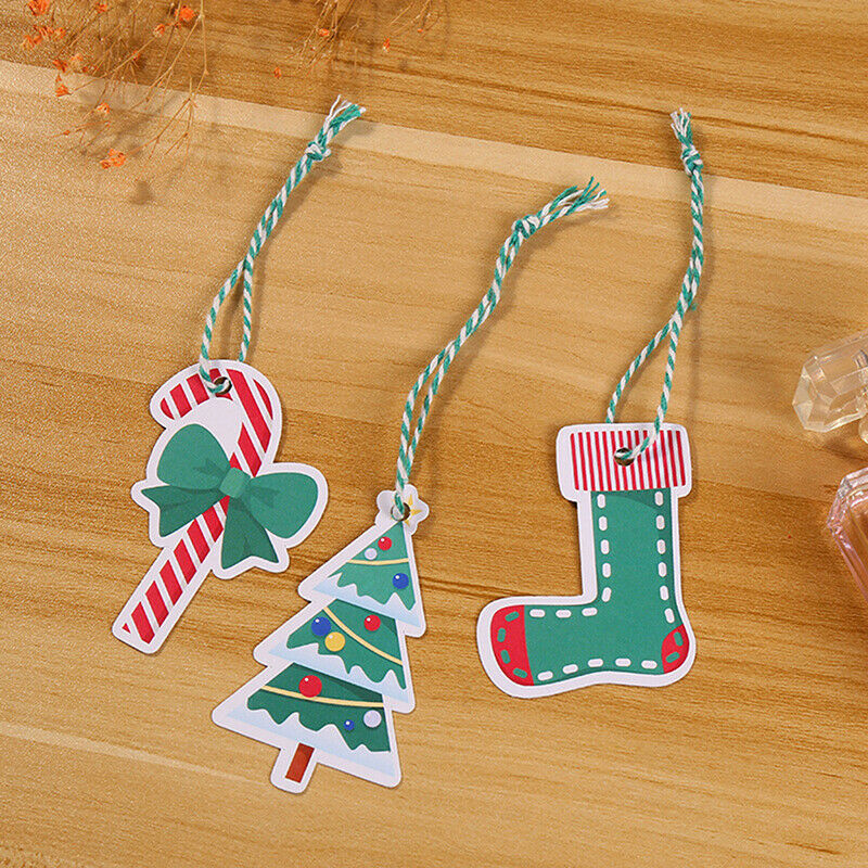 60pcs/set Merry Christmas Tags snowman deer Card Gift Label Tag DIY Hang T W XC