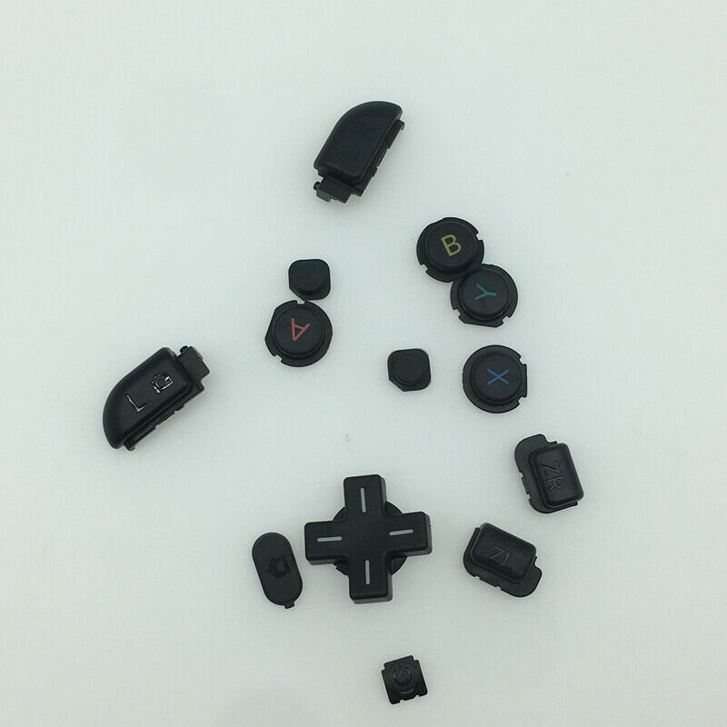 10sets Black For New 3DS LL XL ABXY Buttons D Pad Power L R Trigger Buttons Kits