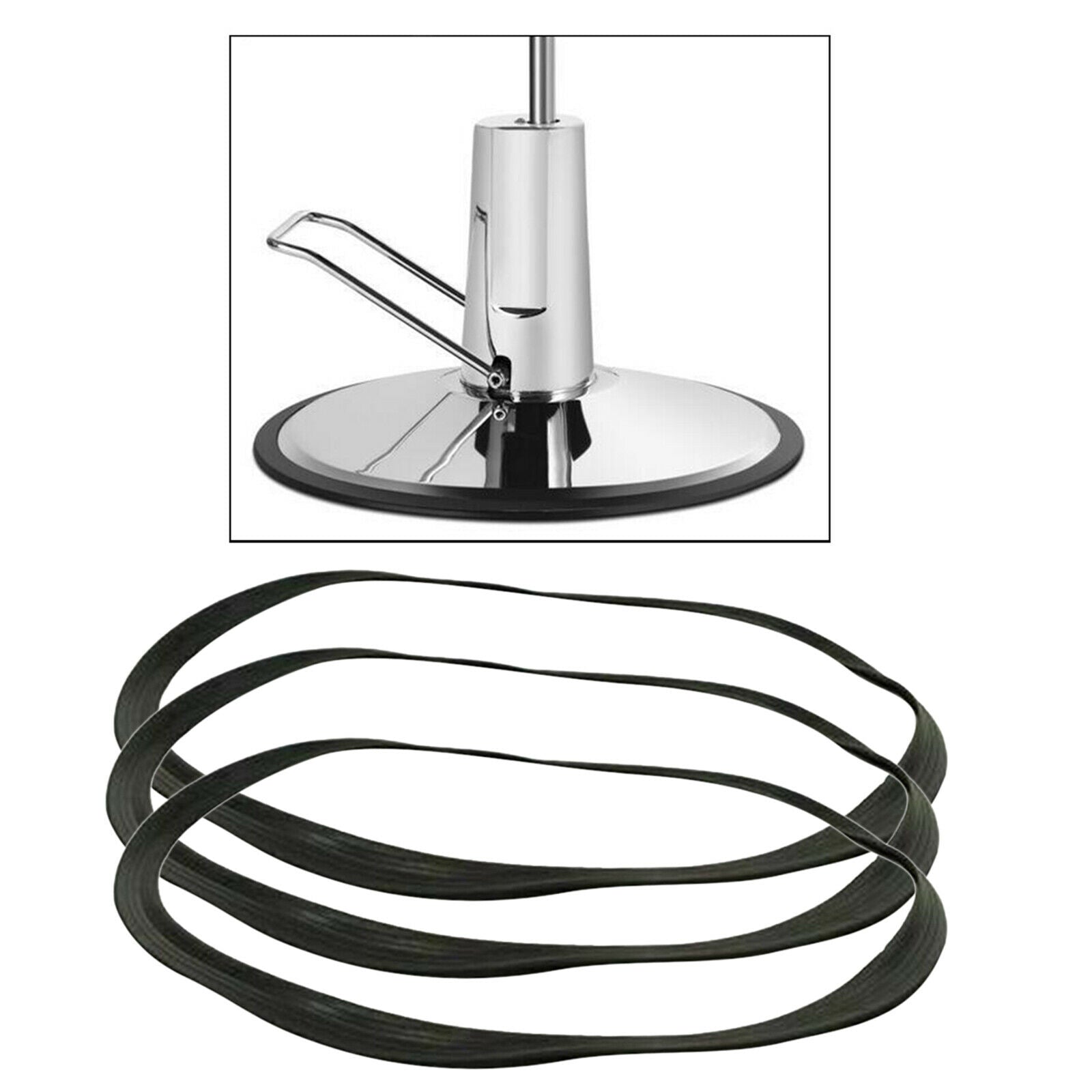 3x Barber Salon Chair Base Floor Protective Rubber Ring Gasket TRIM Protect