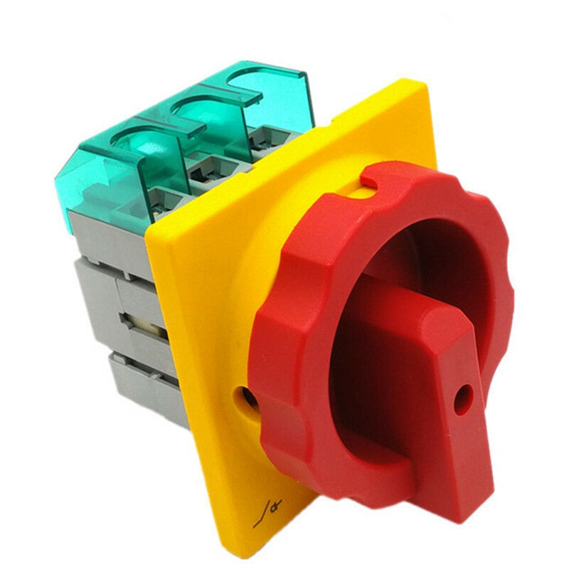 1PCS Changeover Universal Switch 6 screw terminals 600V 25A 49 x 49mm Installing