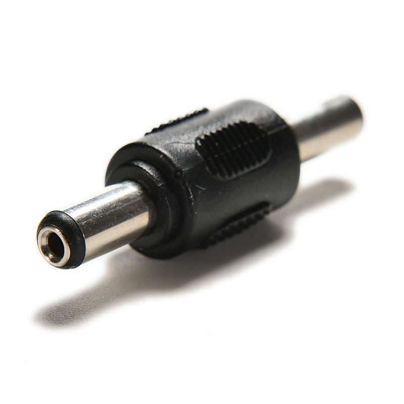 Both 5.5mm x 2.1mm Male CCTV DC Power Plug to Male Plug Adapter Connect.l8