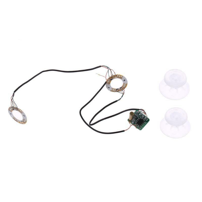 Analog Thumb Sticks Joystick Caps LED Light DIY For PS4 Platstation 4 Controller