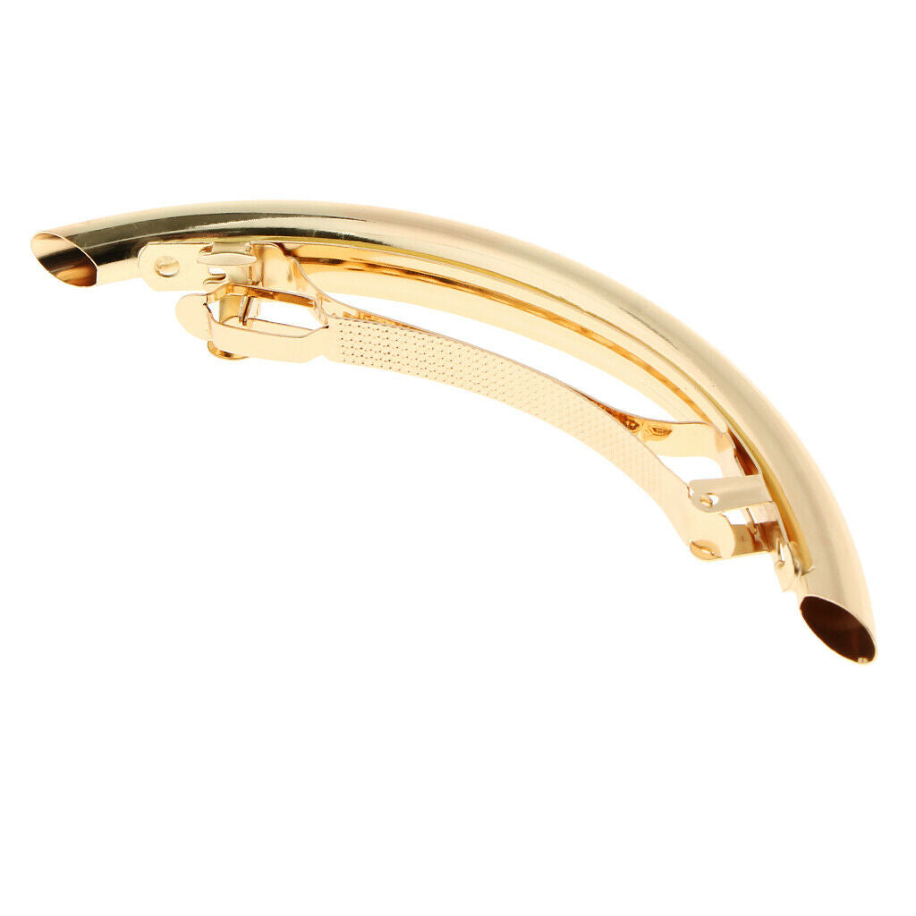 2x Classic French Hair Barrette Tube Hairpin Ponytail Holder Clips for Women