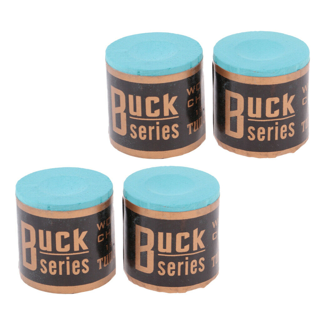 4Pcs Pool Cue Chalk Snooker Billiards Tip Chalks Care Tool Striking Trainer