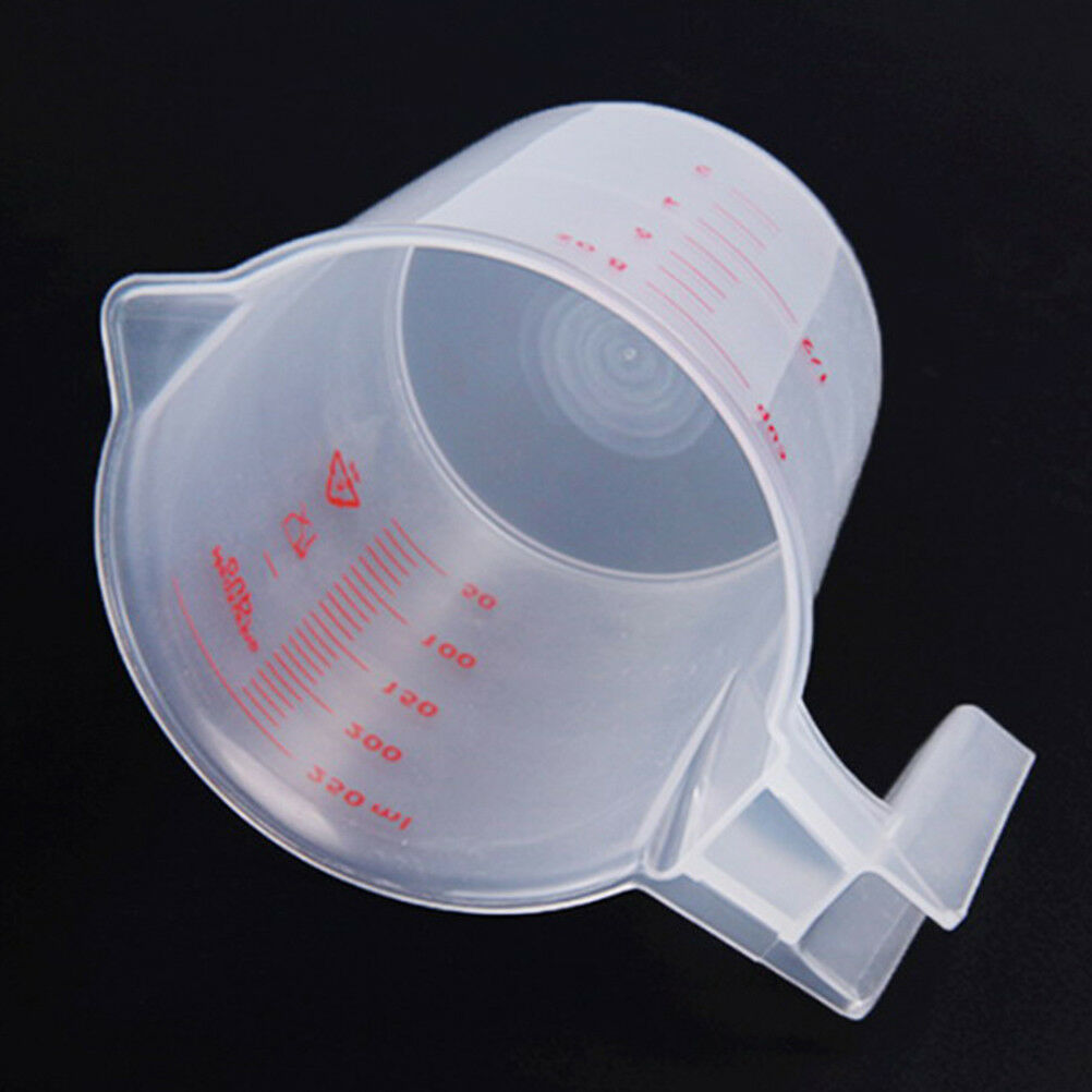 250ml plastic clear measuring cup handle liquid pour spout home kitchen to.l8