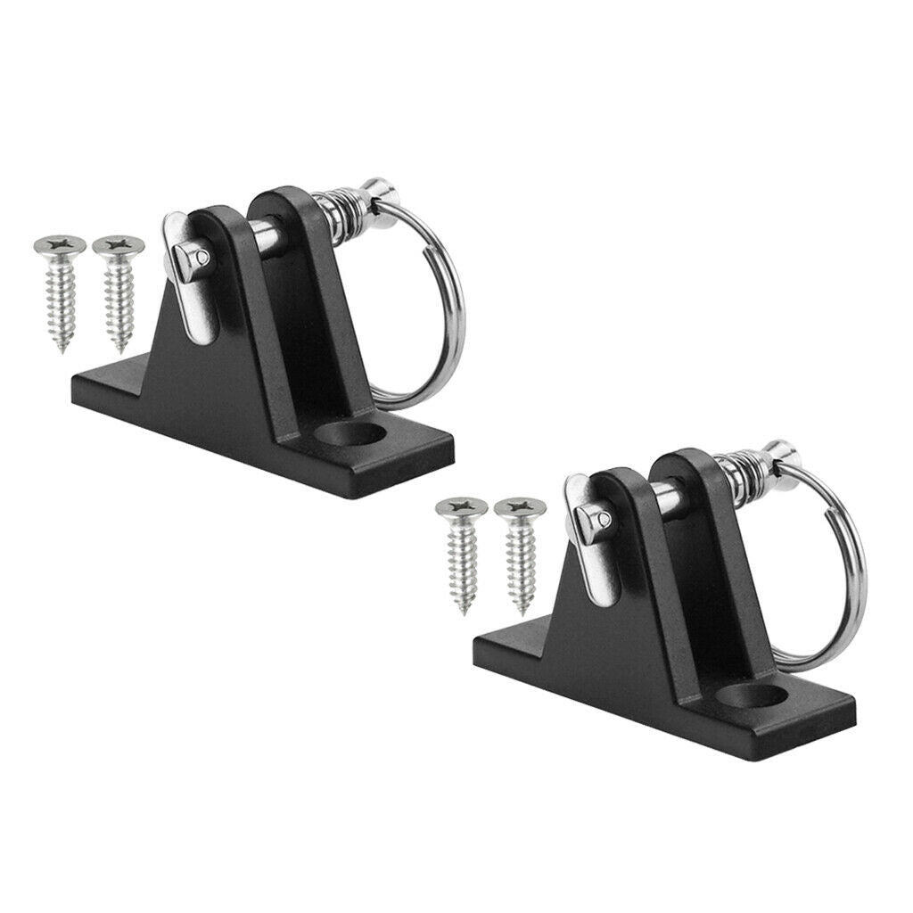 2X Boat Marine Nylon Deck Hinge Fitting with Quick Release Pin Bimini Top