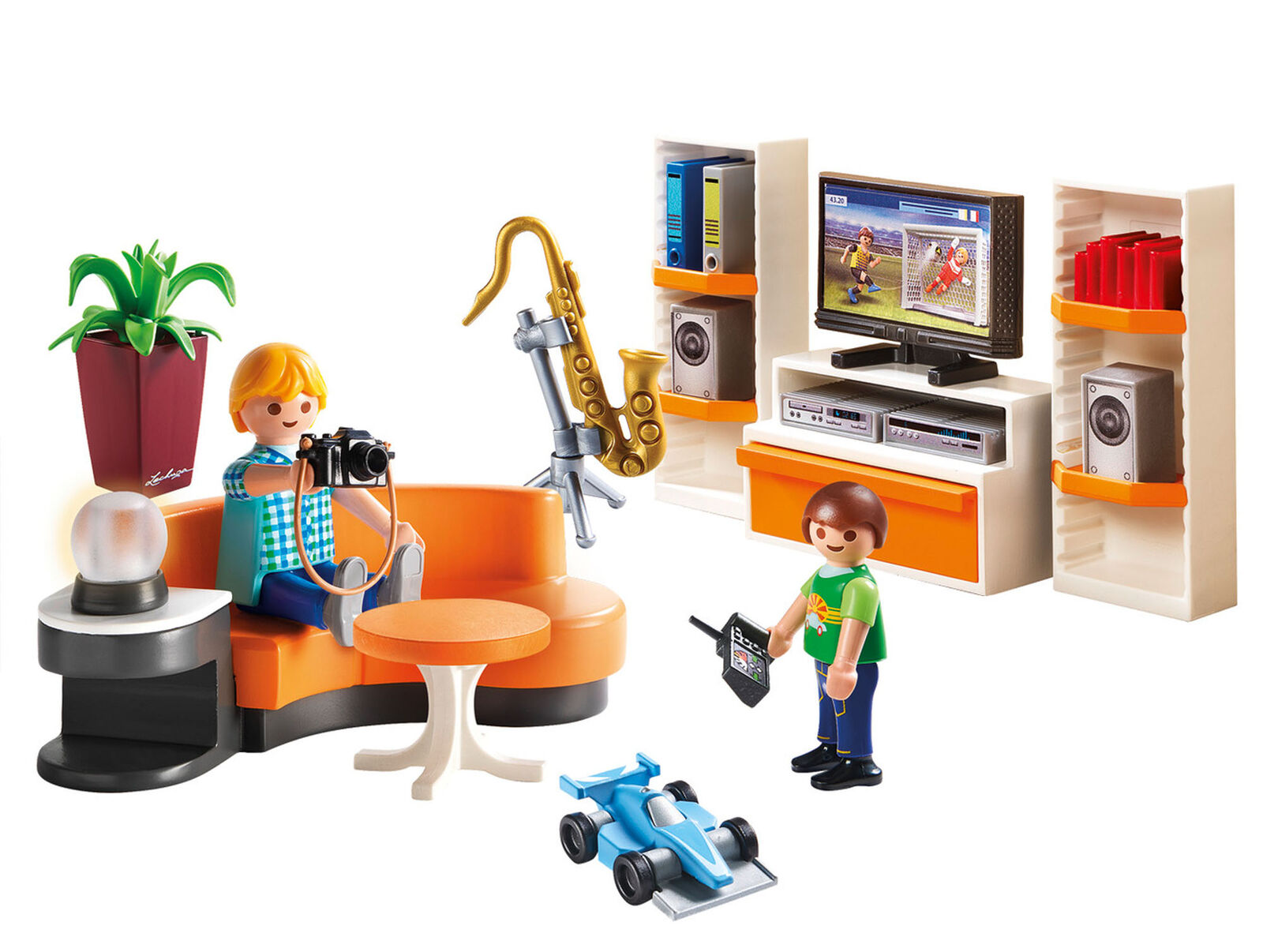 9267 Playmobil Living Room with Working Lights City Life Suitable for ages 4 yea