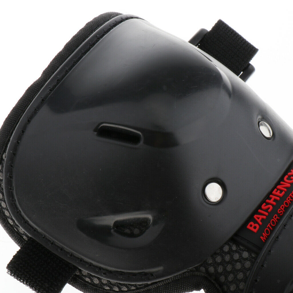 4× Motorcycle Dirt Bike Elbow Knee Pad Brace Elbow Knee Protector Shin Guard
