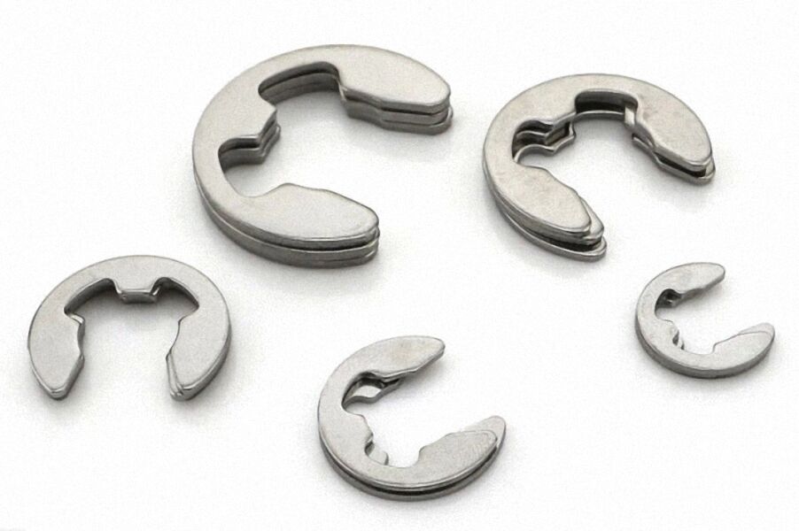 new 100Pcs 8mm Stainless Steel E-Clip / Snap Ring / Circlip [M1]