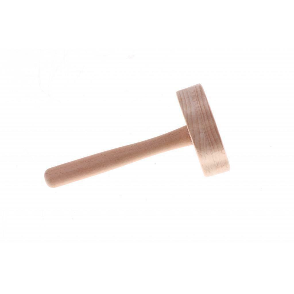 Baby Wood Handle Hand Rhythm Bell Solid Wood Handle Stick for Children